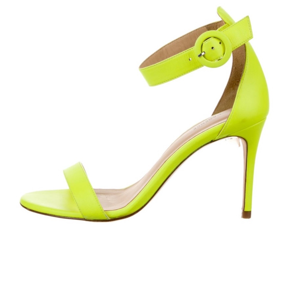 L’Agence Neon Yellow Women's Heels - Picture 2 of 8